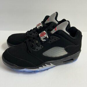 NEW Nike Air Jordan 5 Retro Low Golf Shoes CU4523-003 Size 7.5 Black Metallic